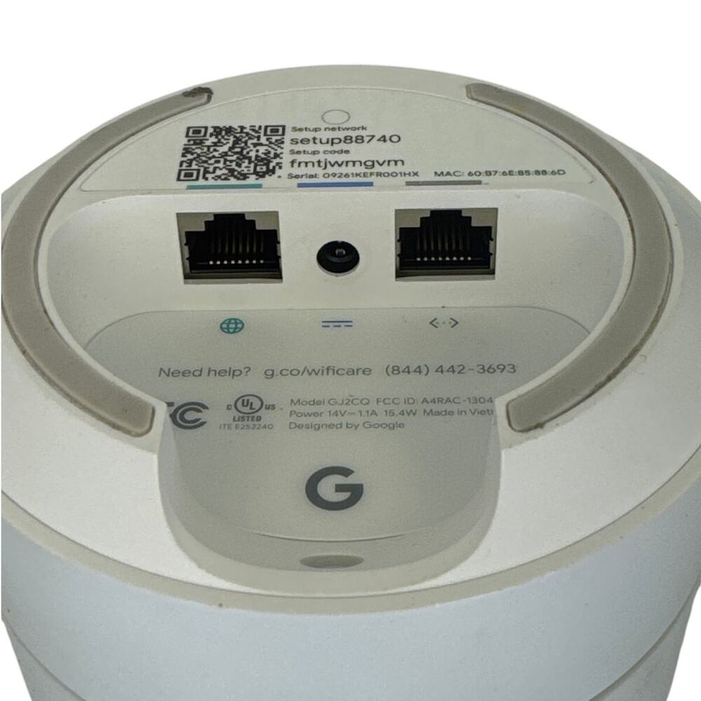 Google WiFi Mesh Router or Extender Dual-Band AC1200 Model GJ2CQ With Power - Picture 4 of 5